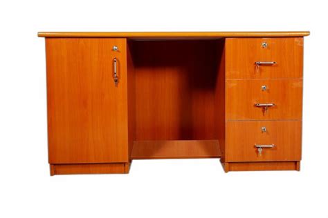 Teak Wood Rectangular Executive Office Table With Storage At Rs 5800