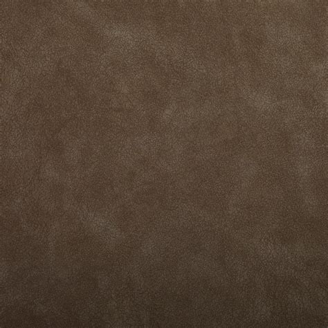 Coffee Brown Leather Grain Polyurethane Upholstery Fabric By The Yard