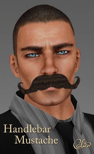Second Life Marketplace C Handlebar Mustache Fatpack