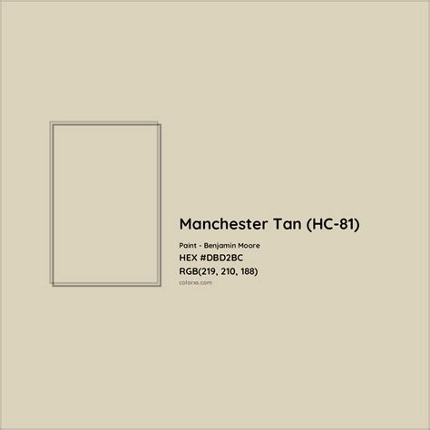 Benjamin Moore Manchester Tan HC 81 Paint Color Codes Similar Paints