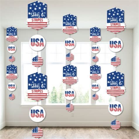 Big Dot Of Happiness Stars And Stripes Patriotic Party Backdrop Hanging