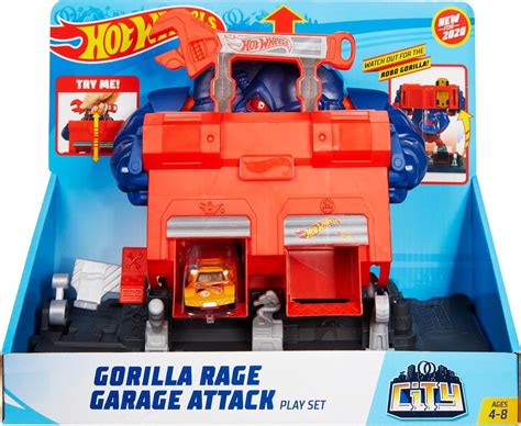 Bol Hot Wheels City Razende Gorilla Garageaanval Speelset