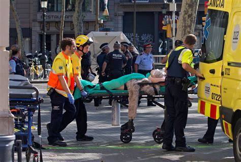 The Path Of Terror Along A Crowded Boulevard In Barcelona The New