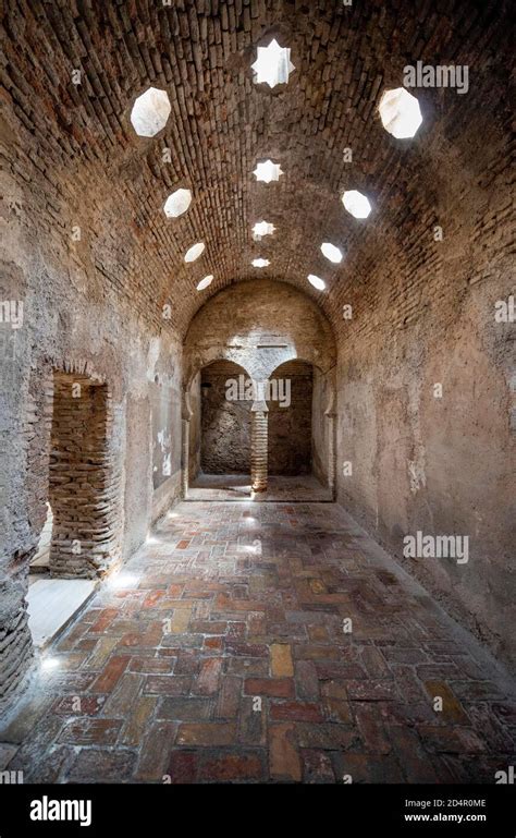 Historic Moorish bath house Arab baths El Bañuelo Granada Andalusia