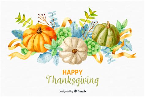 Free Pumpkin Thanksgiving Watercolor – Free Design Resources