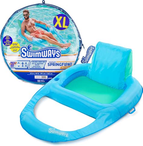 Swimways Spring Float Premium Xl Recliner Chair For Swimming Pool