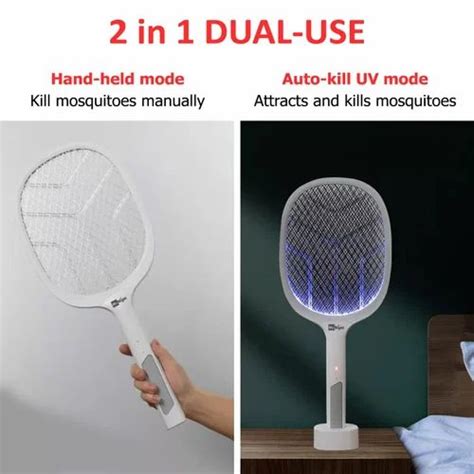 Mosquito Killer Racket Bat With UV Lamp 1200mAh Lithium Rechargeable