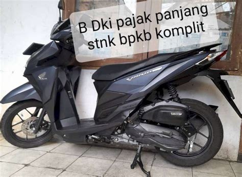 Honda Vario 150 Tahun 2017 Cbs Iss Cw Asli Remot Lis Timbul Biru B Dki