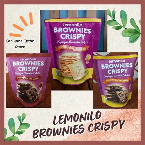 Jual LEMONILO Brownies Crispy Rasa Chocochips Coklat Dan Keju 35 Gr