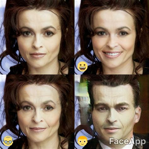 Helena Bonham Carter Faceapp Helen Bonam Bohnam Funkyellow