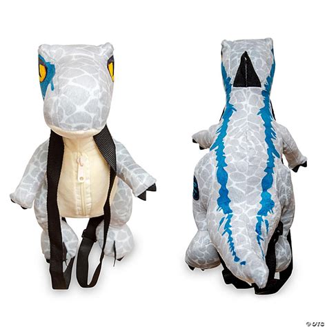 Jurassic World Velociraptor Blue Inch Plush Backpack Oriental Trading