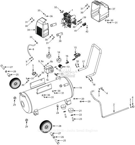 41 husky air compressor parts diagram - Diagram Online Source