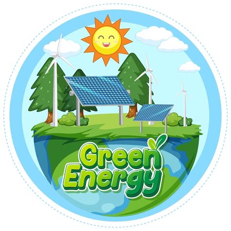 Concepto de vector de energía verde Vector Gratis