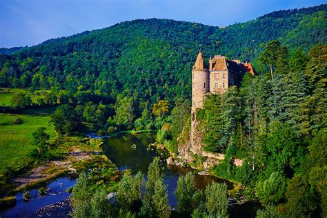 France Haute Loire Lavoute Polignac Castle On The Loire River Bruno