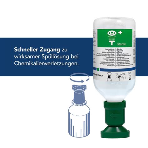 Sterile Augenspülflasche 500 ml Effektive Erste Hilfe bei