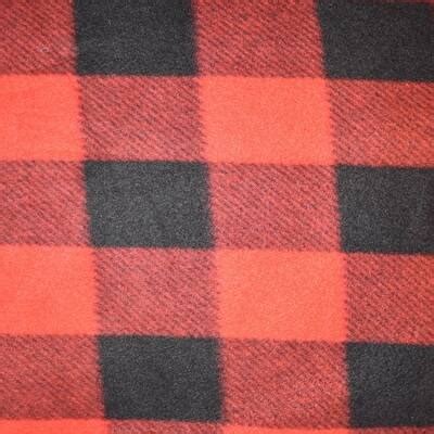 Black & Red Buffalo Plaid Fleece Fabric | Poly Fleece Solids | Michaels