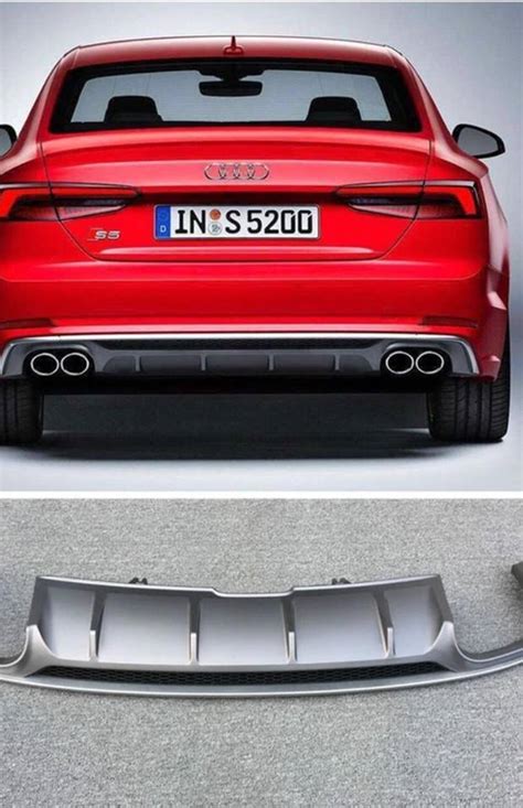 Audi A5 S5 2018 Rs5 Style Rear Diffuser W Exhaust Tips Cargym