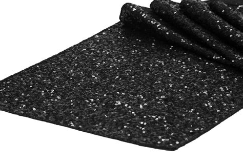 Black Sequin Table Runner Beautiful Wedding Hire