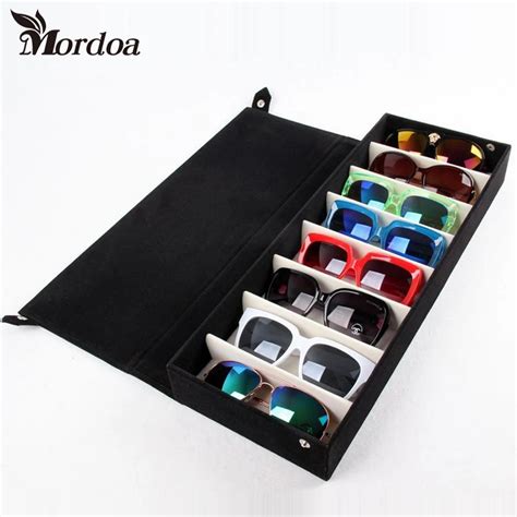 2017 New 8 Grids Storage Display Grid Case Box For Eyeglass Sunglass