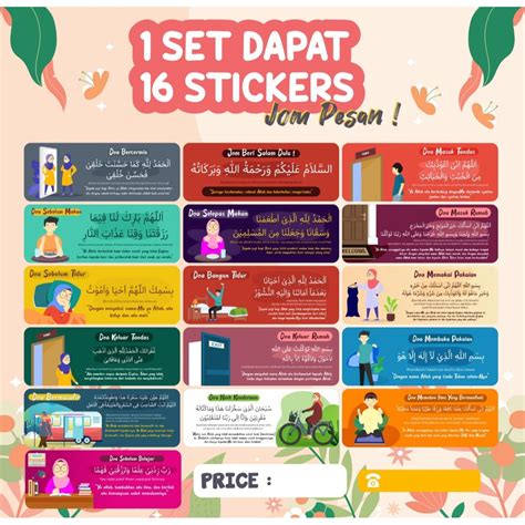 Sticker Doa Harian Keping Shopee Malaysia