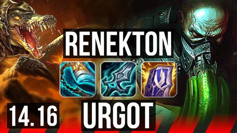 Renekton Vs Urgot Top Dominating Na Master Youtube