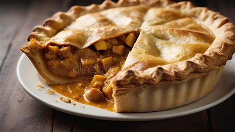 A Hot And Savory Curry Pie With A Flaky Crust Steaming Fresh From The Oven The Perfect Comfort