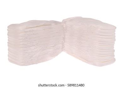 Stack Baby Diapers On White Clipping Stock Photo Shutterstock