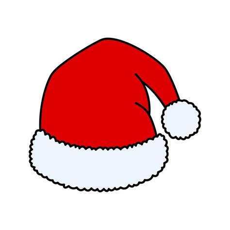 Ilustraci N Aislada Del Sombrero De Santa Claus Vector Premium