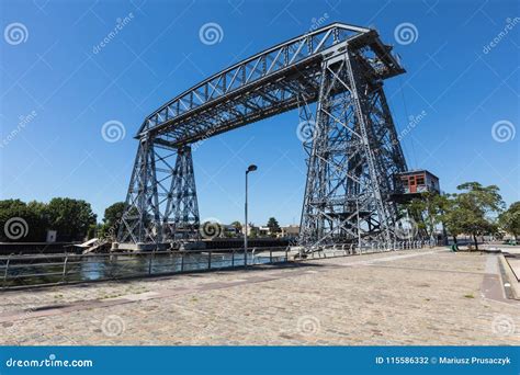 Old Nicolas Avellaneda Steel Bridge Across Matanza River In La Boca, Bueno Aires. Argentina ...