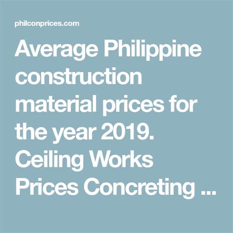 Affordable Construction Material Prices In The Philippines