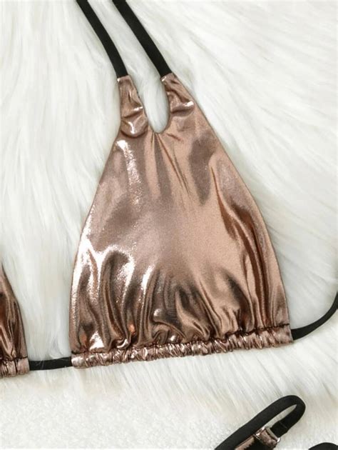 Metalic Bronze Bikini Only Women