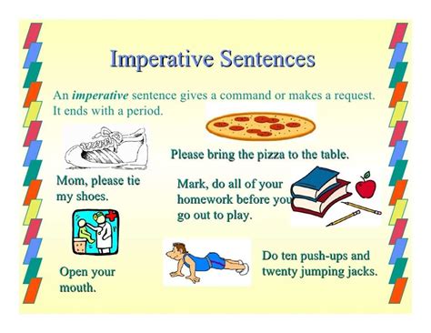 Four Types Of Imperative Sentences