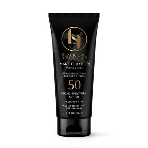 Black Girl Sunscreen Make It Hybrid™ Spf 50 Sunscreen Myskinplug