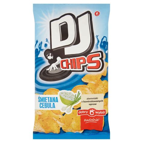 Dobry Wybór DJ Chipsy ziemniaczane śmietana cebula 60g DelikatesyDwojka