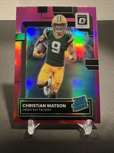 Christian Watson 2022 Donruss Optic Pink Prizm RC 219 Green Bay