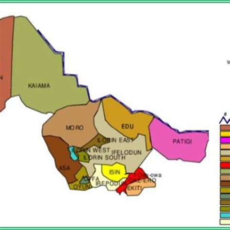 Map of Kwara State indicating Ifelodun Source: Kwara State Ministry of ...