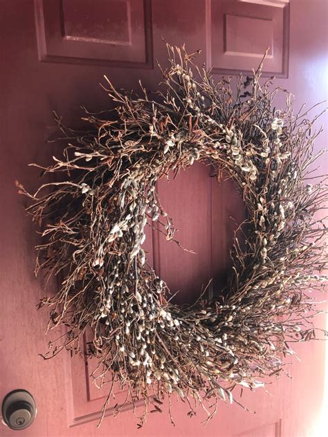 Extra Large Pussy Willow And Twig Wreath Etsy Ireland