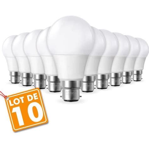 Lot De Ampoules Led B W Eq W Lm Blanc Froid K