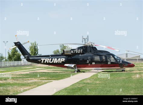 GOP Presidential nominee Donald Trump arrives by private helicopter Stock Photo, Royalty Free ...