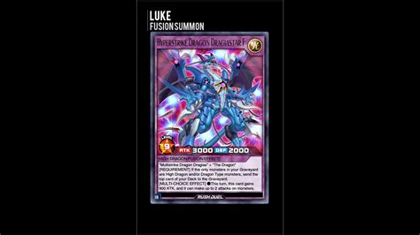 Yugioh Duel Links Luke Fusion Summon Hyperstrike Dragon Dragiastar F