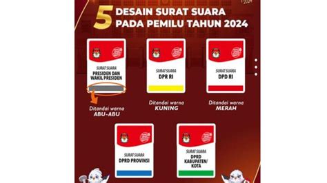 Jenis Surat Suara Pemilu Berdasarkan Warna Jangan Asal Coblos