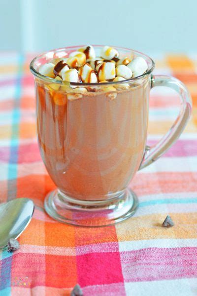 Boozy Hot Chocolate With Caramel Flavor Eazy Peazy Desserts