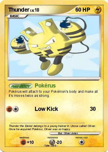 Pokémon Thunder 1048 1048 Pokérus My Pokemon Card
