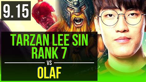 Tarzan Lee Sin Vs Olaf Jungle Rank Rank Lee Sin Kda