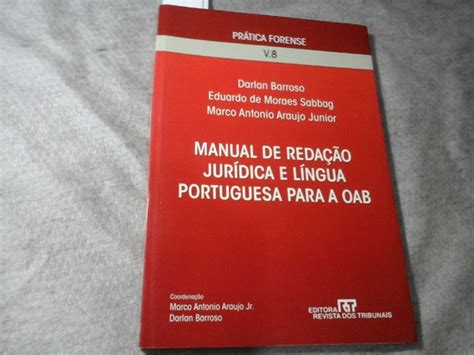 Manual De Reda O Jur Dica E L Ngua Portuguesa Para A Oab Mercadolivre