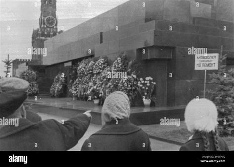 View Lenin Stalin Mausoleum Closed For Repairs Moscow 29 October 1961