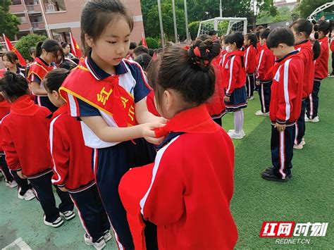 张家界崇实小学南校举行新队员入队仪式文化张家界站红网