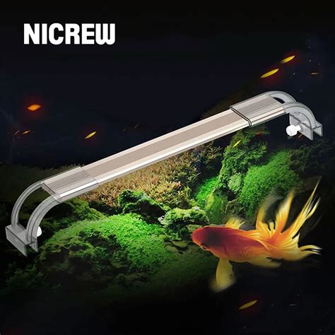 Nicrew Iluminaci N Led Para Acuario Sunsun Adp L Mpara Con Clip Para