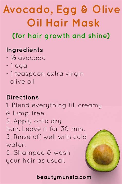 Avocado Egg And Olive Oil Hair Mask Artofit