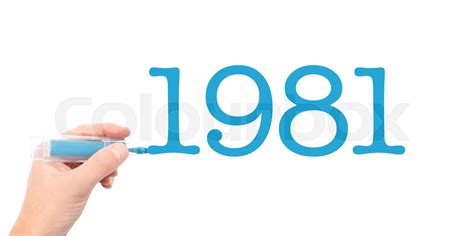 The year of 1981 | Stock image | Colourbox